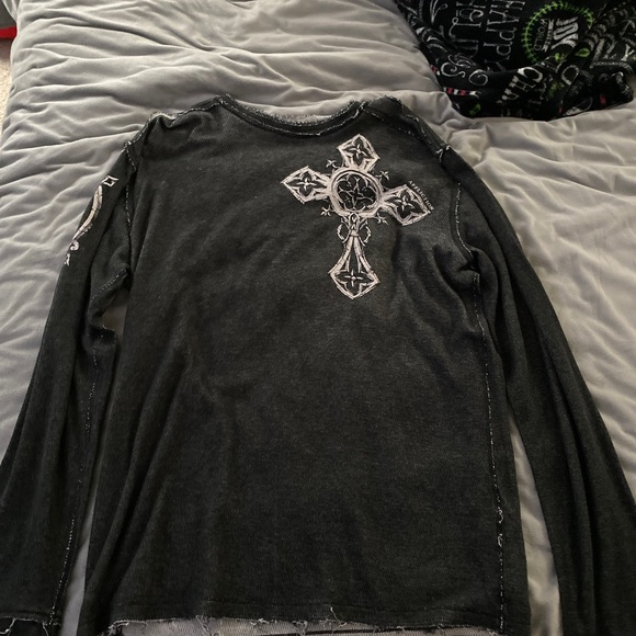 affliction knit/ sweater - Picture 1 of 2